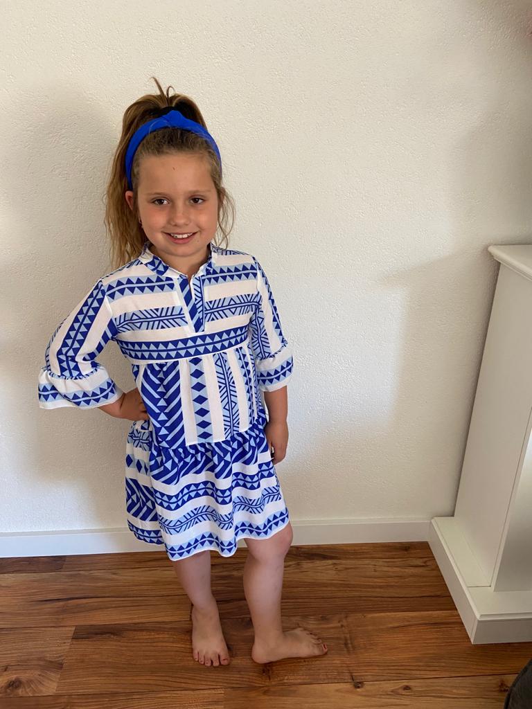Perth Blackborough Vrouw Wijden Knappiess Kinderkleding Ibiza jurk blauw